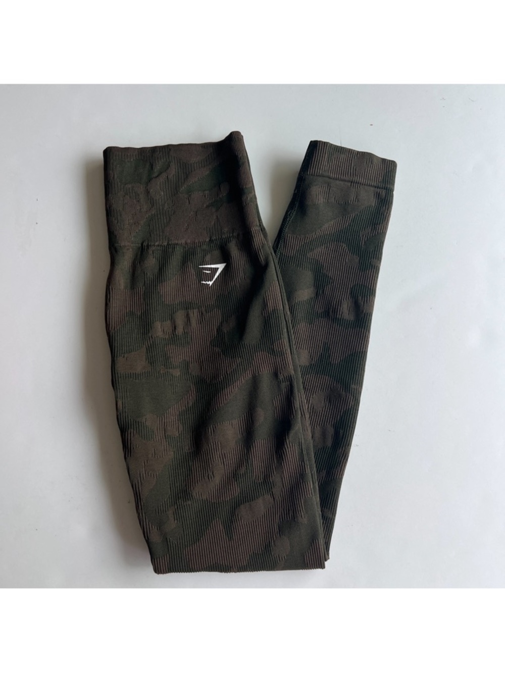 Gymshark Adapt Camo Seamless Leggings dark green